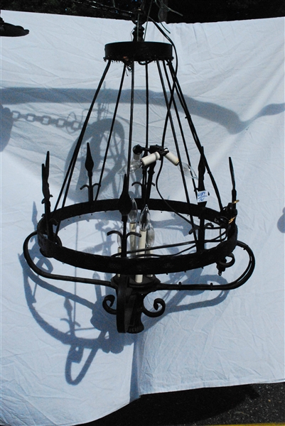 Gothic Style Hanging Iron Chandelier