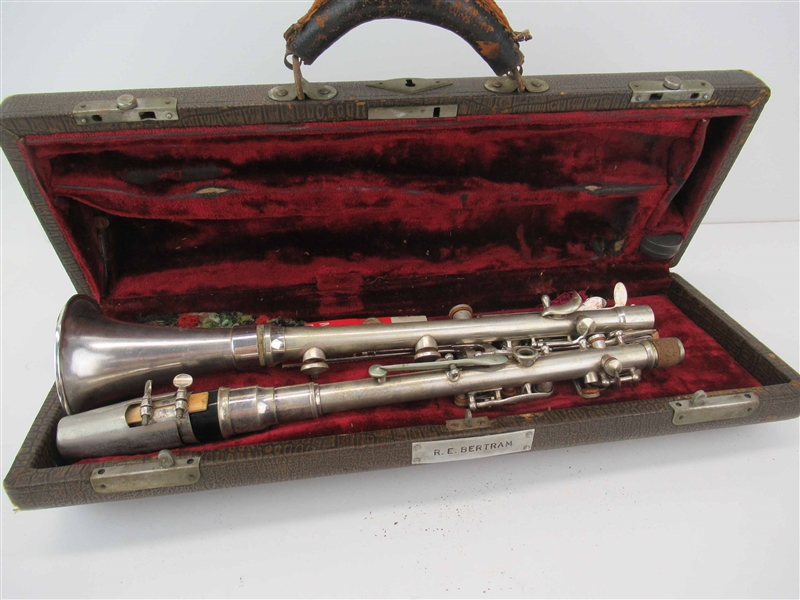 Ultra Rare Buffet Crampon Cie Silvered Clarinet 