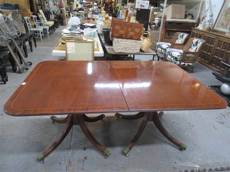 Baker Furniture Co Mahogany Dining Room Table