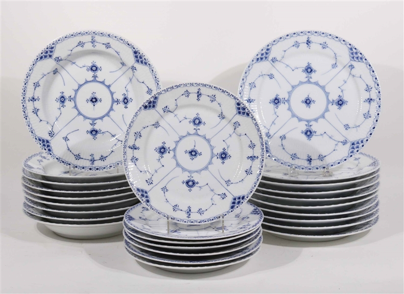 Royal Copenhagen Blue Fluted Half Lace Dinnerware