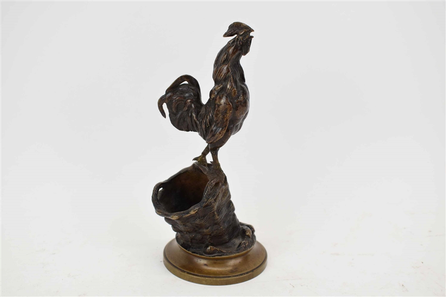 Augste Cain Bronze Rooster Matchsafe 