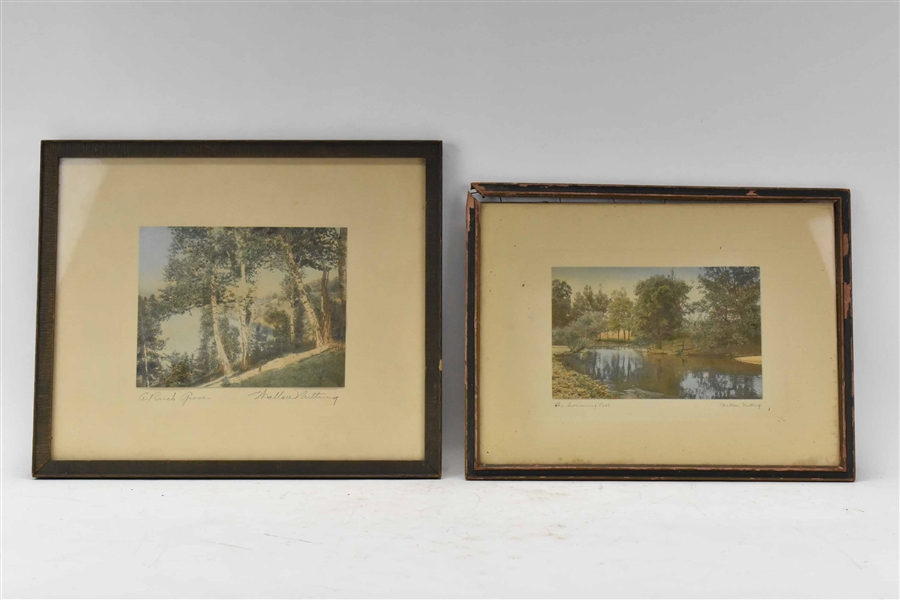 Two Framed Prints Signed Wallace Nutting