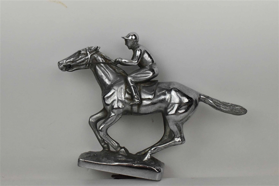 Mascot Jockey & Horse Hood Ornament