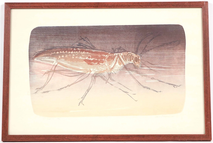 George Lockwood, Lithograph, "The Grasshopper"