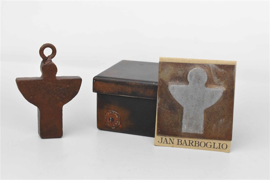 Jan Barboglio Guardian Angel In Hand Made Box 