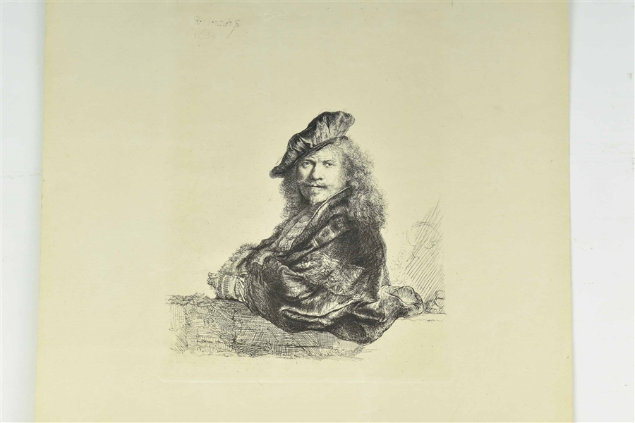 Rembrandt Self Portrait Etching