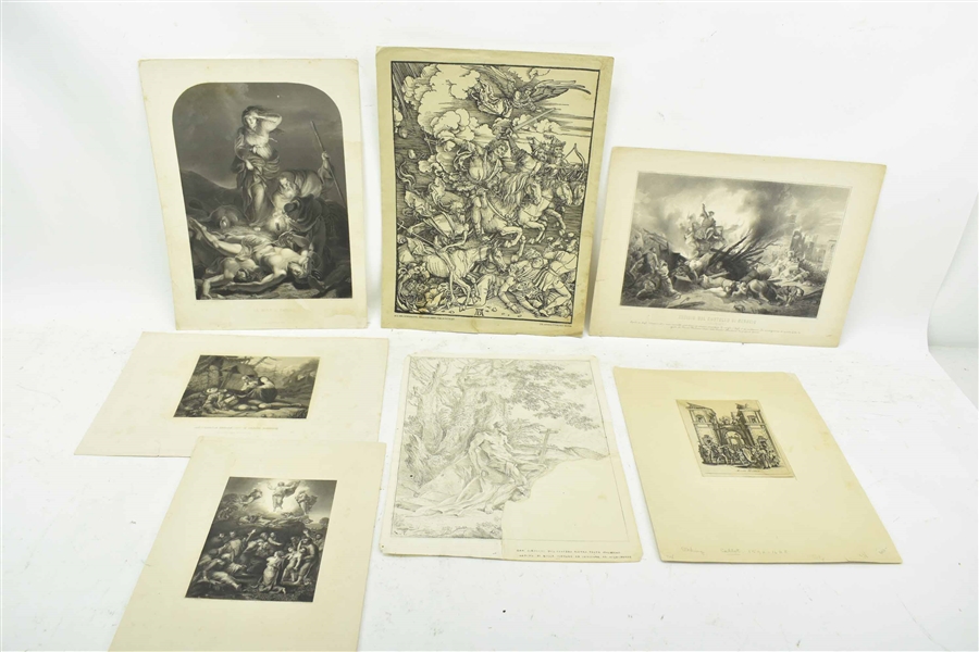 Group of Seven Assorted Engravings