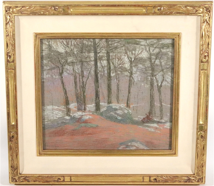 Charles S. Kaelin, Pastel on Paper, Woods