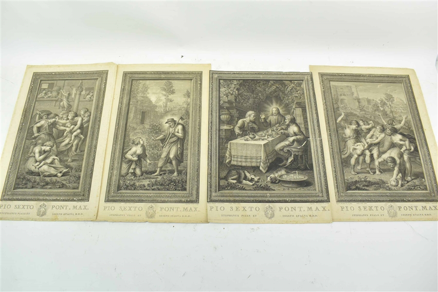 Four Antique Engravings Stefano Piale