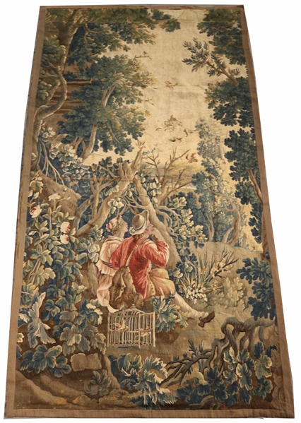 Continental Tapestry, Courting Couple with Birds