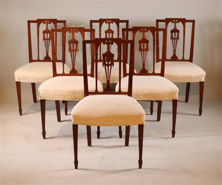 Six Federal "Prince of Wales" Mahogany Chairs