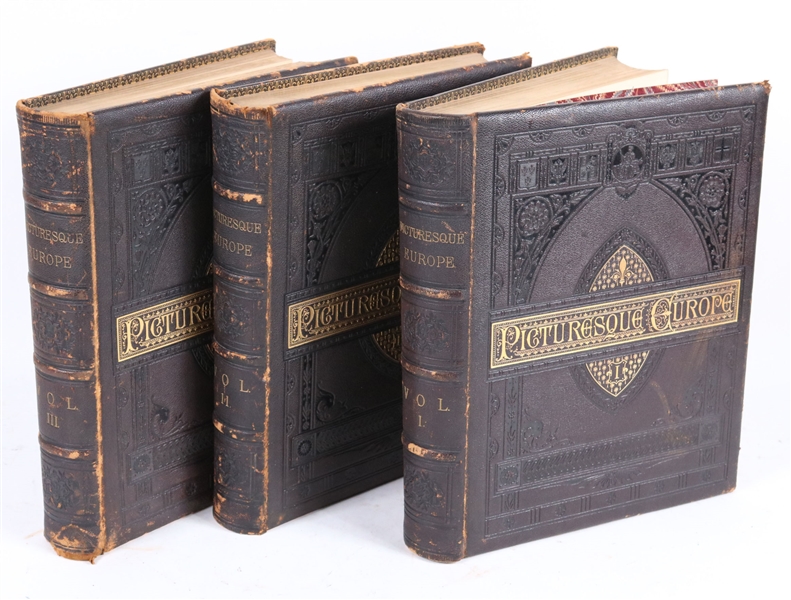 Three Volumes of "Picturesque Europe"