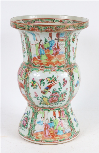 Chinese Rose Medallion Porcelain Vase