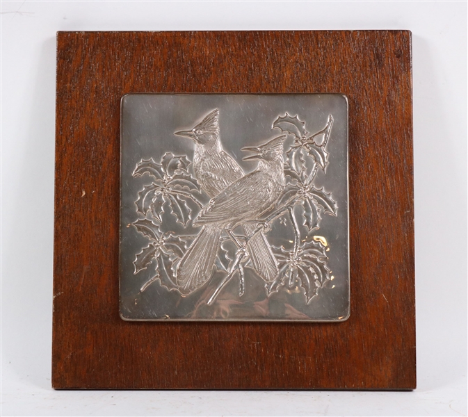 Gilroy Roberts Silver Wall Plaque