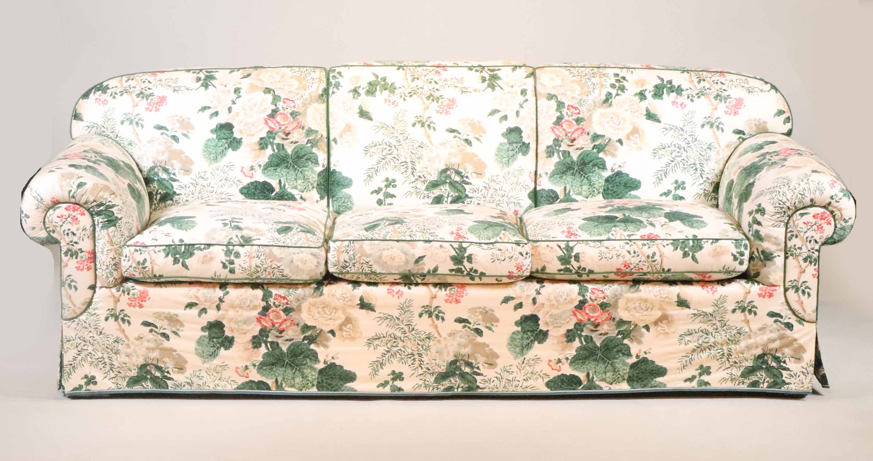Lot Detail - Contemporary Floral Upholstered Sofa