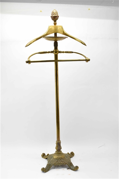 Vintage Brass Silent Butler Stand 