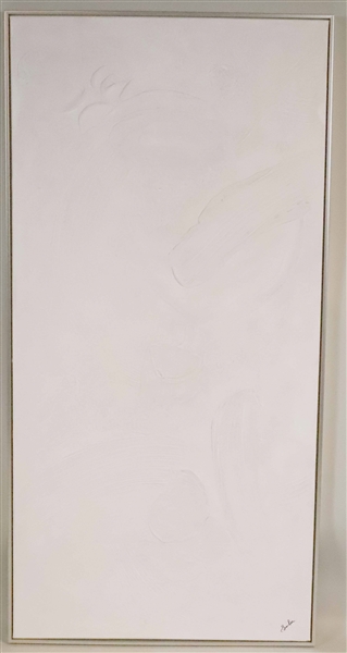 Abstract White Oil on Canvas