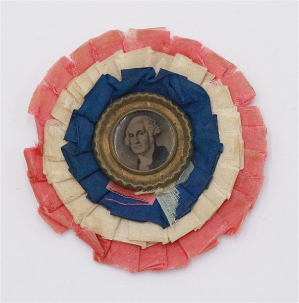 George Washington Tintype Patriotic Ribbon Pin