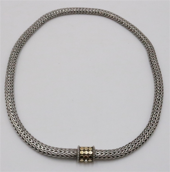 John Hardy Sterling Silver Wheat Chain Necklace
