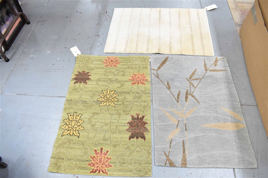 3 Handwoven Wool Carpet Mats