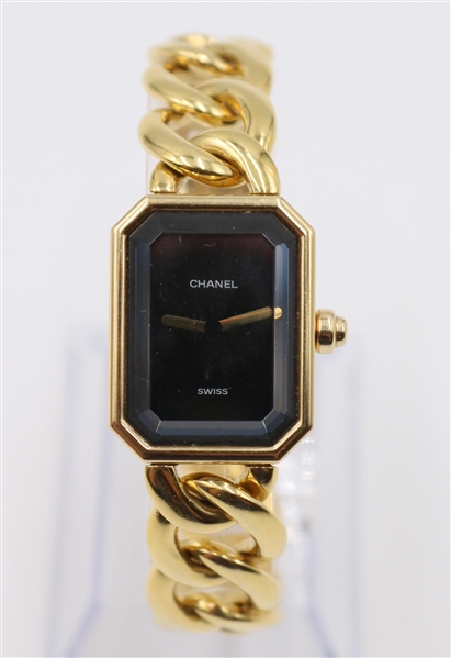 Ladies Chanel Premiere 18K Gold Dress Wristwatch