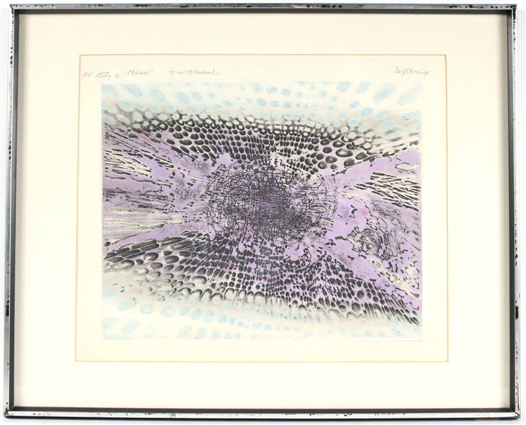 Denji Noma, Lithograph, "Study for Horizon"