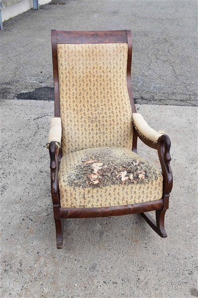 Mahogany Rocking Arm Chair