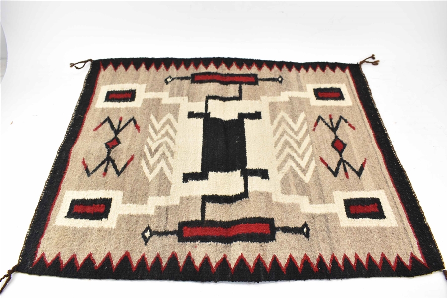 Navajo Style Wool Woven Mat 