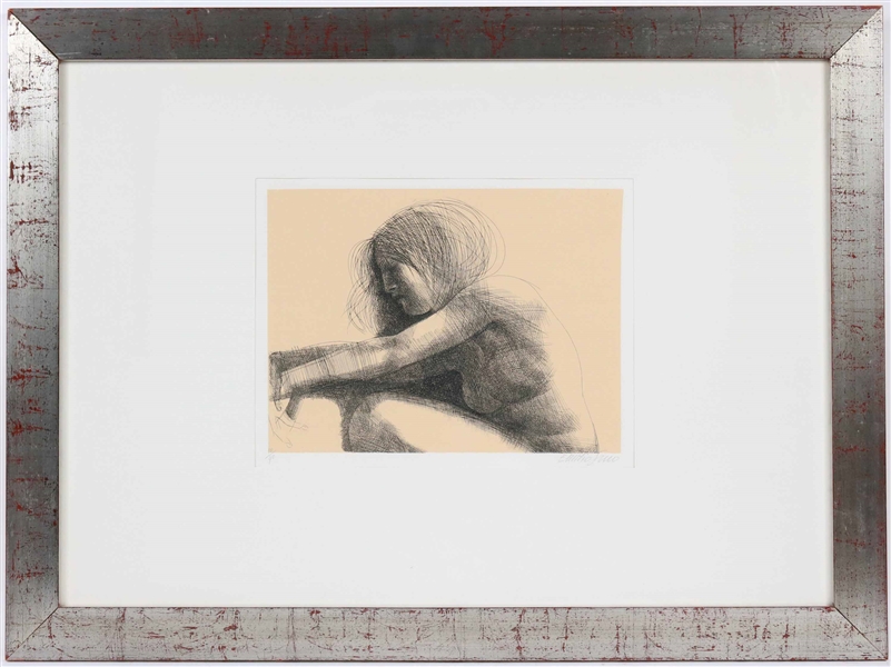Emilio Greco, Etching, Nude Figure