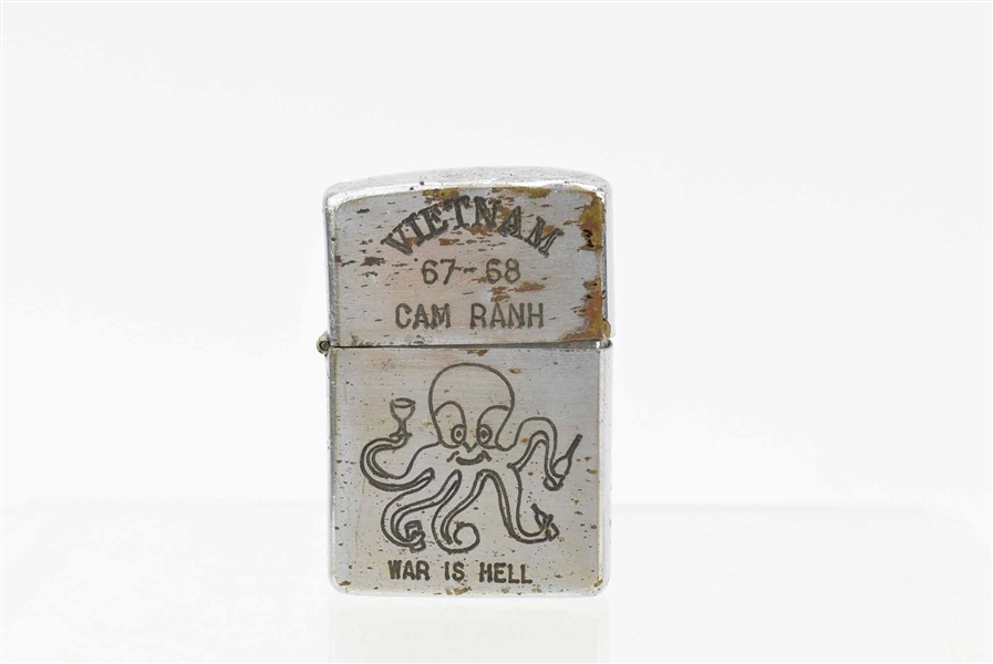 Vintage Vietnam Zippo Octopus Lighter 
