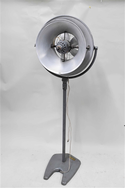 Vintage Vornado Gray Standing Floor Fan