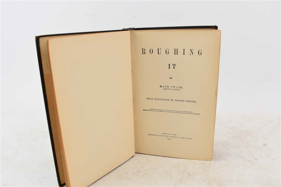 Roughing It by Mark Twain Early Reprint 1888 