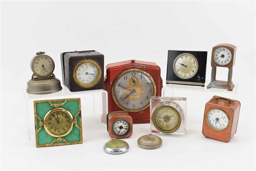 Group of Assorted Vintage Clocks