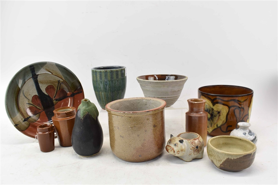Group of Assorted Stoneware & Pottery Articles