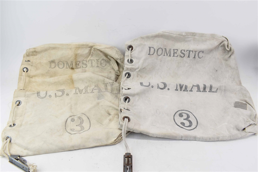 2 Vintage US Mail Carrier Canvas Bags