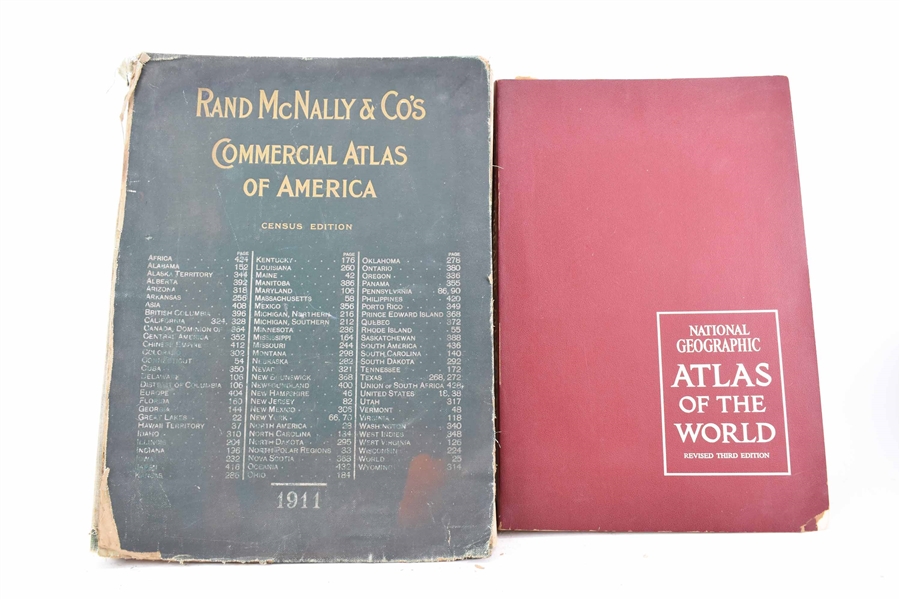 Two Atlases, Rand McNally and National Geographic