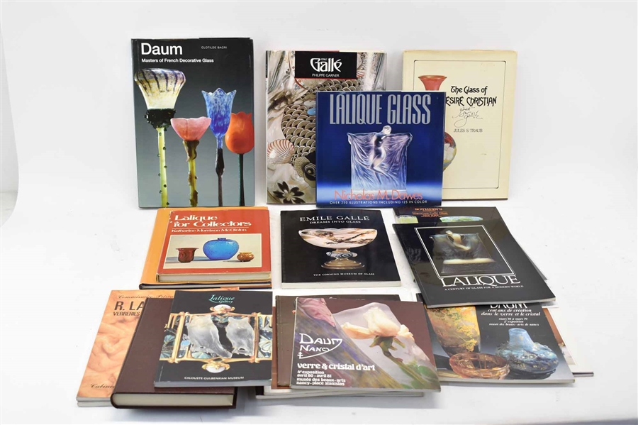 Group of Assorted Art Glass Books