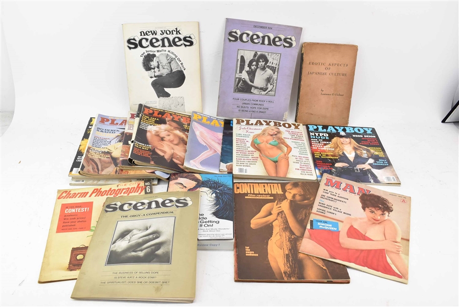 Group of Assorted Vintage Gentlemans Mags