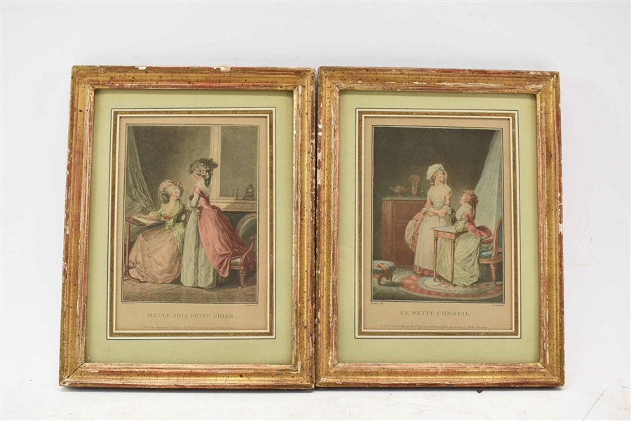Two Prints after Lavrince and Janinet
