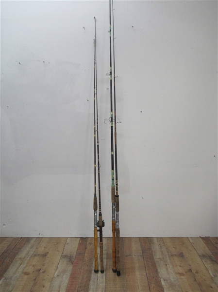 Group of Four Assorted Surf Rod Fishing Poles