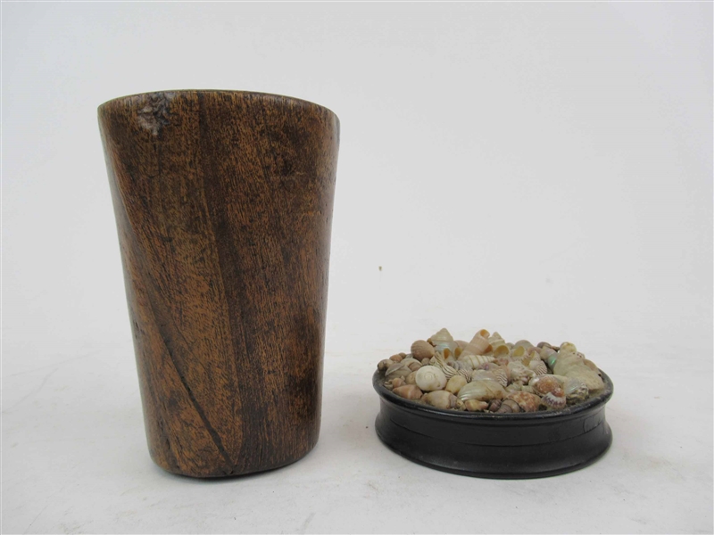 Antique Turned Wooden Cup.