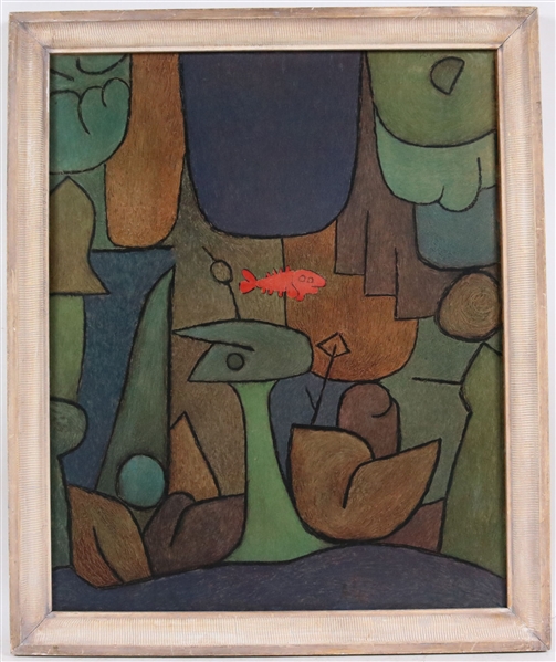Paul Klee, Print on Board, Underwater Garden