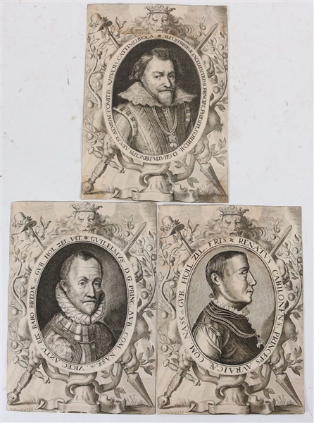 Three Old Master Engravings, Portraits of Men