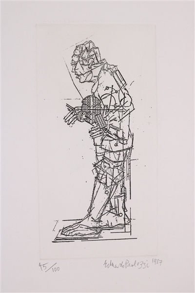 Eduardo Paolozzi, Engraving, Abstract Man