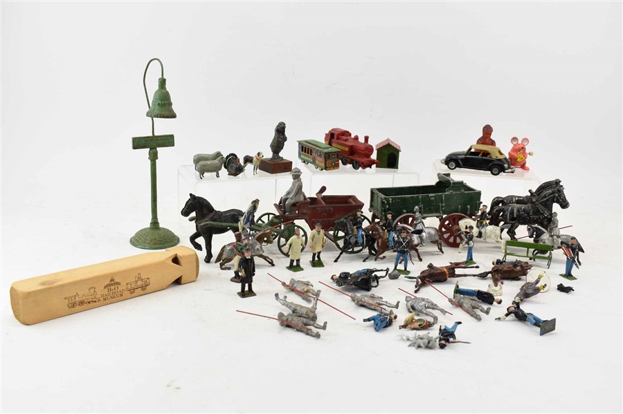 Group of Vintage Metal Toys