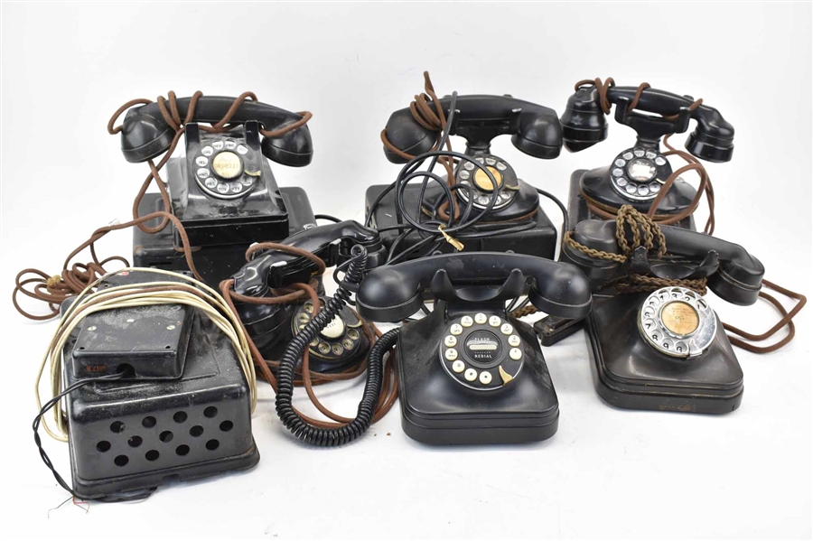 4 Vintage Western Electric Cradle Telephones 