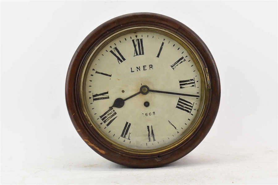 Antique W. Potts & Sons Leeds Wall Clock 