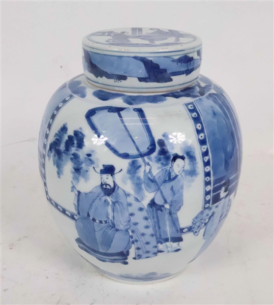 Chinese Export Blue and White Ginger Jar 