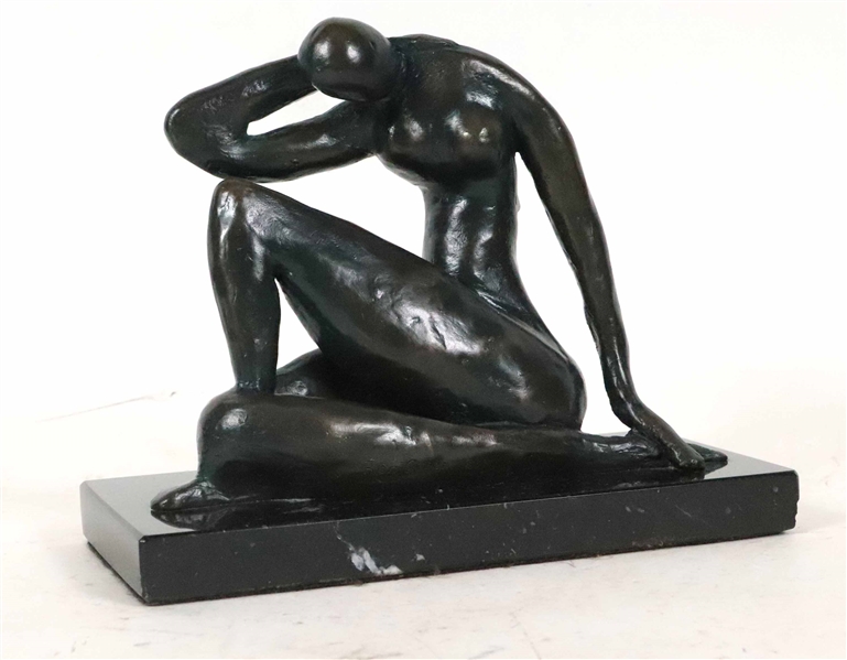 Bronze, Ron Cohen, Seated Female Nude