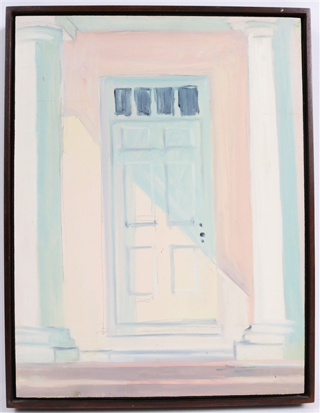 Lois Dodd, Oil on Panel, "Doorway, Asphodel"